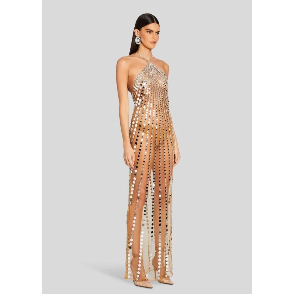 retrofete Maris Dress Tannin Embellished Maxi - Picture 7 of 8